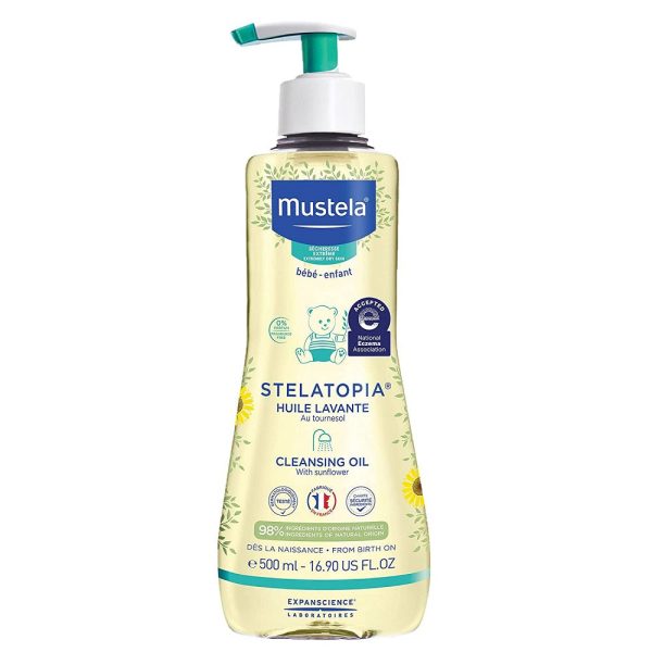 Stelatopia Cleansing Oil olejek do mycia dla dzieci i niemowląt od 1 dnia życia 500ml Sale