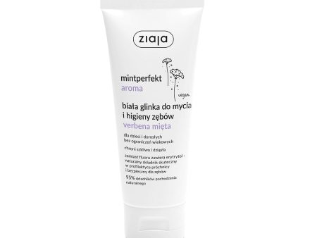 Mintperfekt Aroma biała glinka do mycia i higieny zębów Verbena Mięta 100ml Hot on Sale