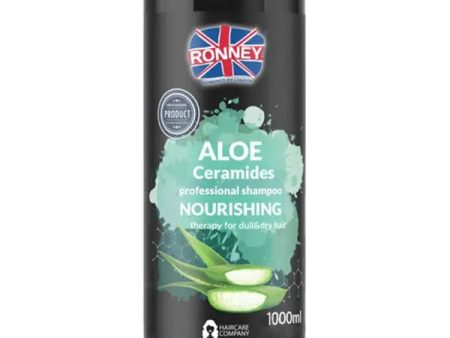 Aloe Ceramides Professional Shampoo Nourishing nawilżający szampon do włosów suchych i matowych 1000ml For Cheap