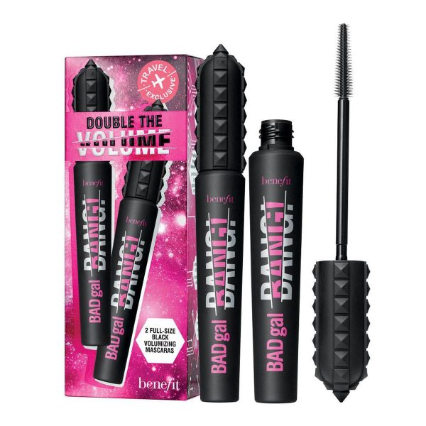 Double The Volume Travel Set zestaw pogrubiający tusz do rzęs Black 2x8.5g For Sale