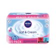 Baby Soft & Cream chusteczki oczyszczające duopack 2x63szt. For Discount