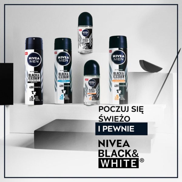 Men Black&White Invisible Original antyperspirant w kulce 50ml Discount