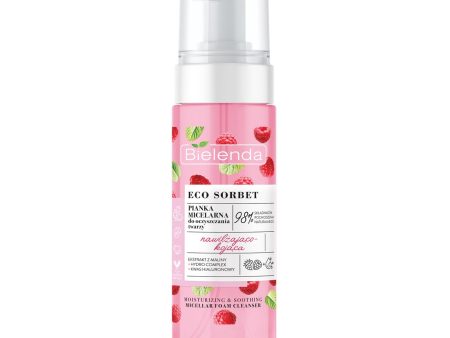 Eco Sorbet pianka micelarna do oczyszczania twarzy nawilżająco-kojąca Malina 150ml Online Sale