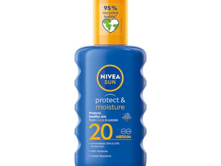 Sun Protect & Moisture nawilżający balsam w sprayu do opalania SPF20 200ml For Discount