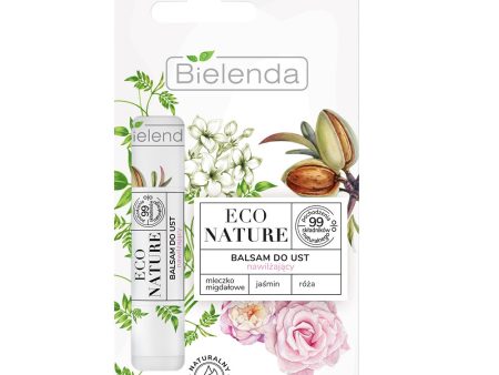 Eco Nature balsam do ust nawilżający Mleczko migdałowe & Jaśmin & Róża 10g Sale