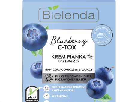 Blueberry C-TOX krem pianka do twarzy nawilżająco-rozświetlający na dzień i noc 40g Supply