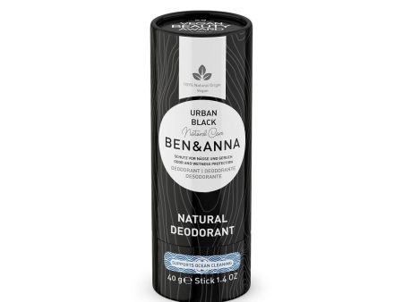 Natural Soda Deodorant naturalny dezodorant na bazie sody sztyft kartonowy Urban Black 40g Online Sale