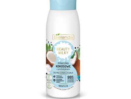 Beauty Milky mleczko kokosowe z prebiotykiem do pielęgnacji ciała 400ml Online now