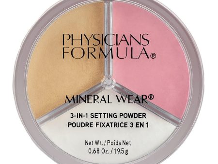 Mineral Wear 3-in-1 Setting Powder puder utrwalający 3w1 19.5g Cheap