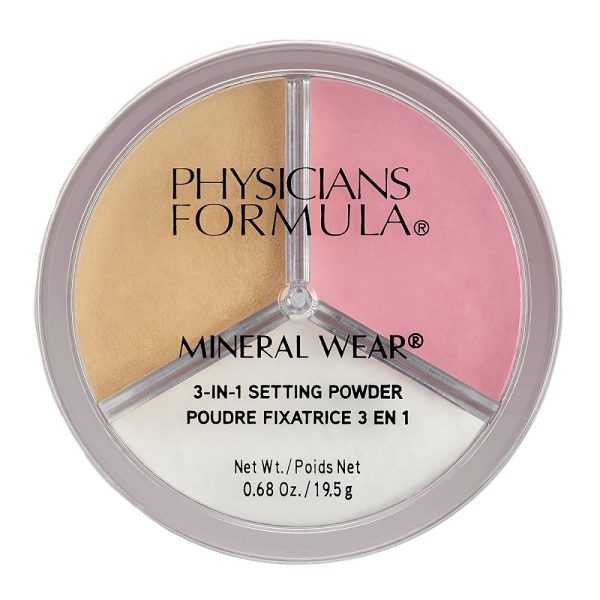 Mineral Wear 3-in-1 Setting Powder puder utrwalający 3w1 19.5g Cheap