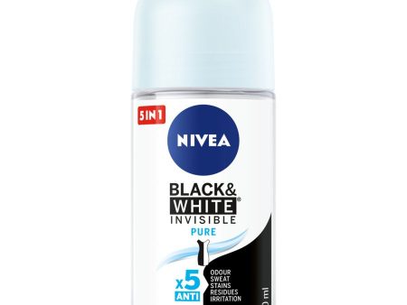 Black&White Invisible Pure antyperspirant w kulce 50ml Sale