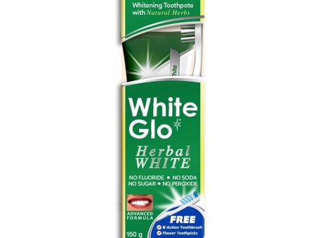 Herbal White Toothpaste wybielająca ziołowa pasta do zębów 100ml + szczoteczka do zębów Online Sale