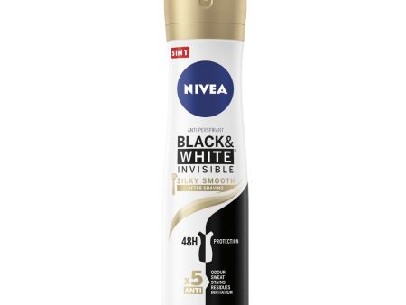 Black&White Invisible Silky Smooth antyperspirant spray 250ml Sale