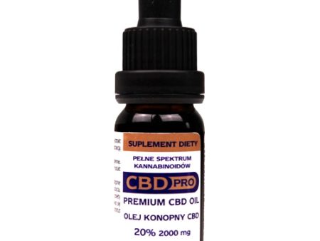 Olej konopny 20% 2000mg suplement diety w kroplach 10ml Online Hot Sale