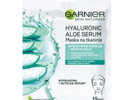 Hyaluronic Aloe Serum rewitalizująca maska na tkaninie z kwasem hialuronowym i organicznym ekstraktem z aloesu 28g Fashion