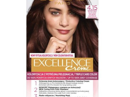 Excellence Creme farba do włosów 4.15 Mroźny Brąz Discount