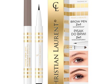 Brow Pen 2in1 wodoodporny pisak do brwi 2w1 02 Warm Brown 6ml Supply