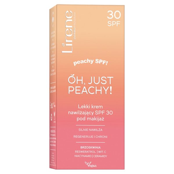 Oh Just Peachy! lekki krem nawilżający SPF30 pod makijaż 50ml Online Sale